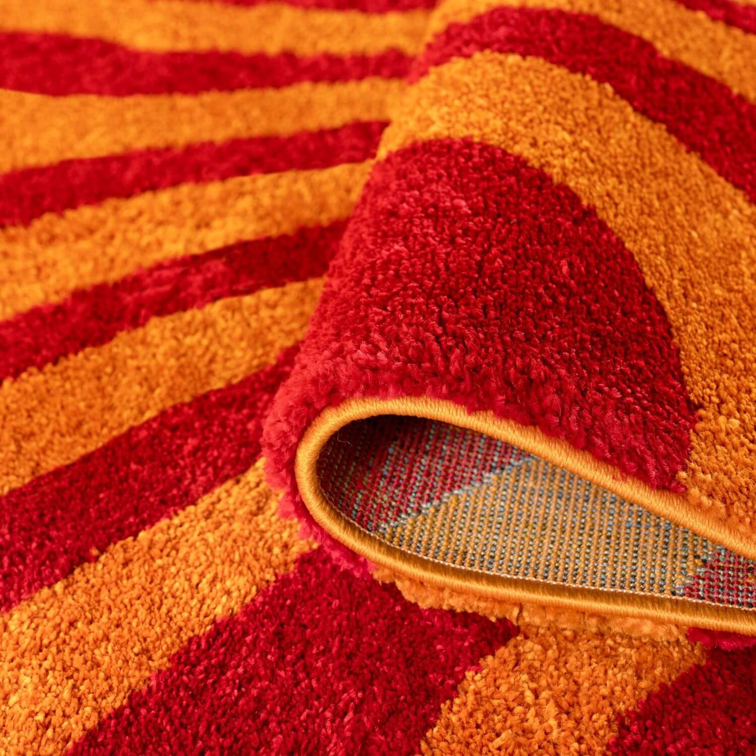 Joli Striped Red & Orange Rug