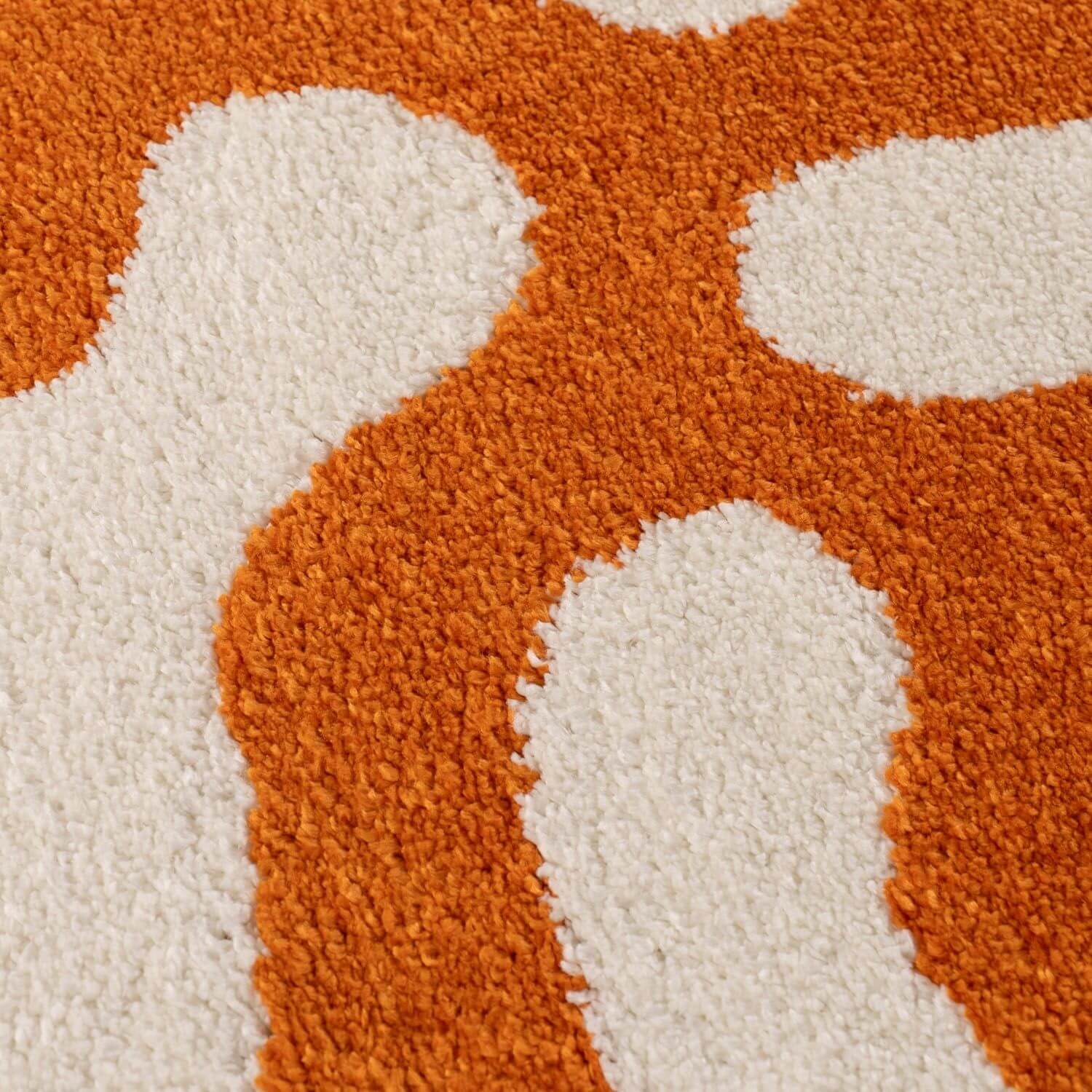 Joli Doodle Orange & White Rug