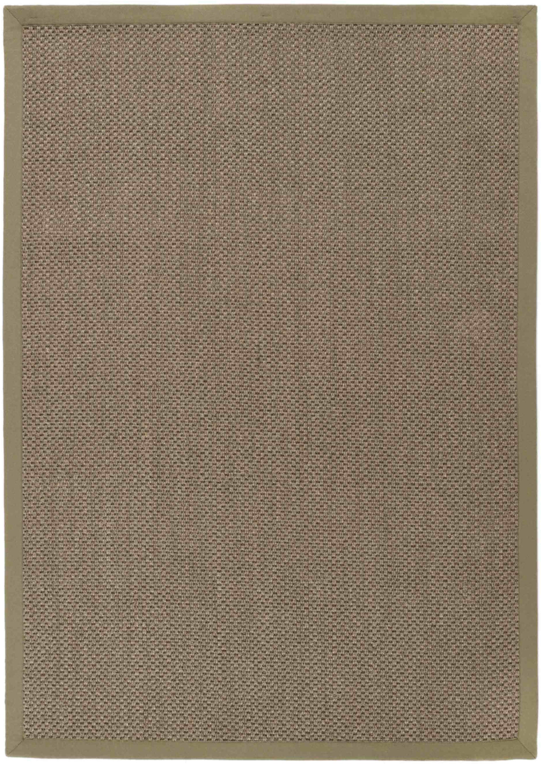 Bordered Sage Green Non-Slip Sisal Rug
