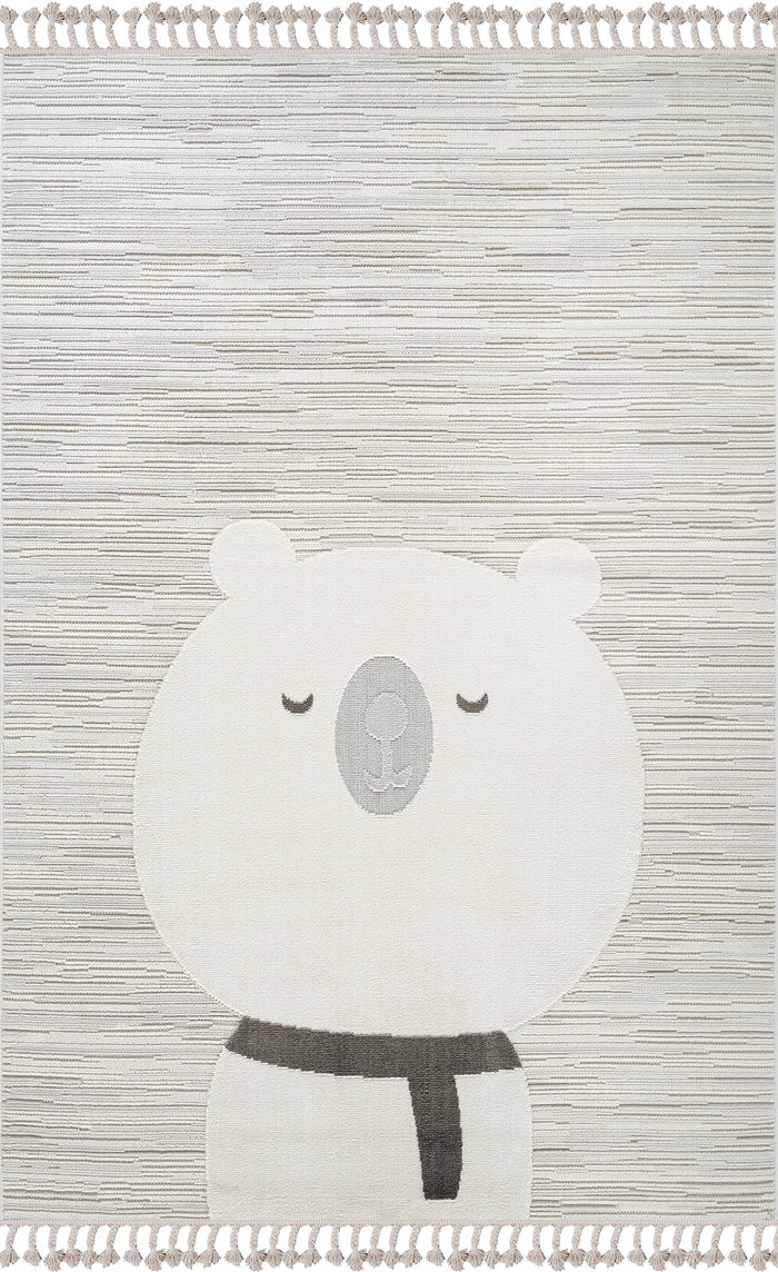 KI003 Multi-colour Modern Polyester Washable Rug shown in an illustrative room