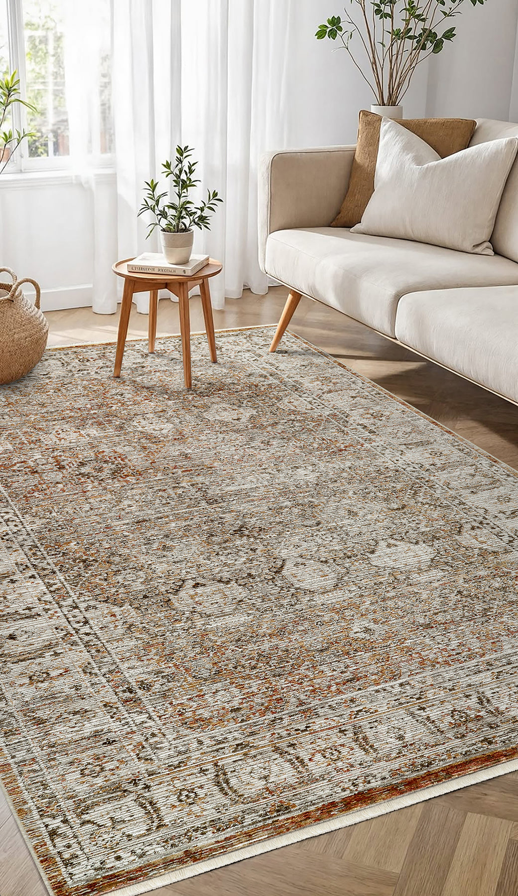 Lavinia Area Rug – Lavinia La006 Cok Renkli Hav Toz Vermez Hali Makine Halisi – Netline Home washable area rug