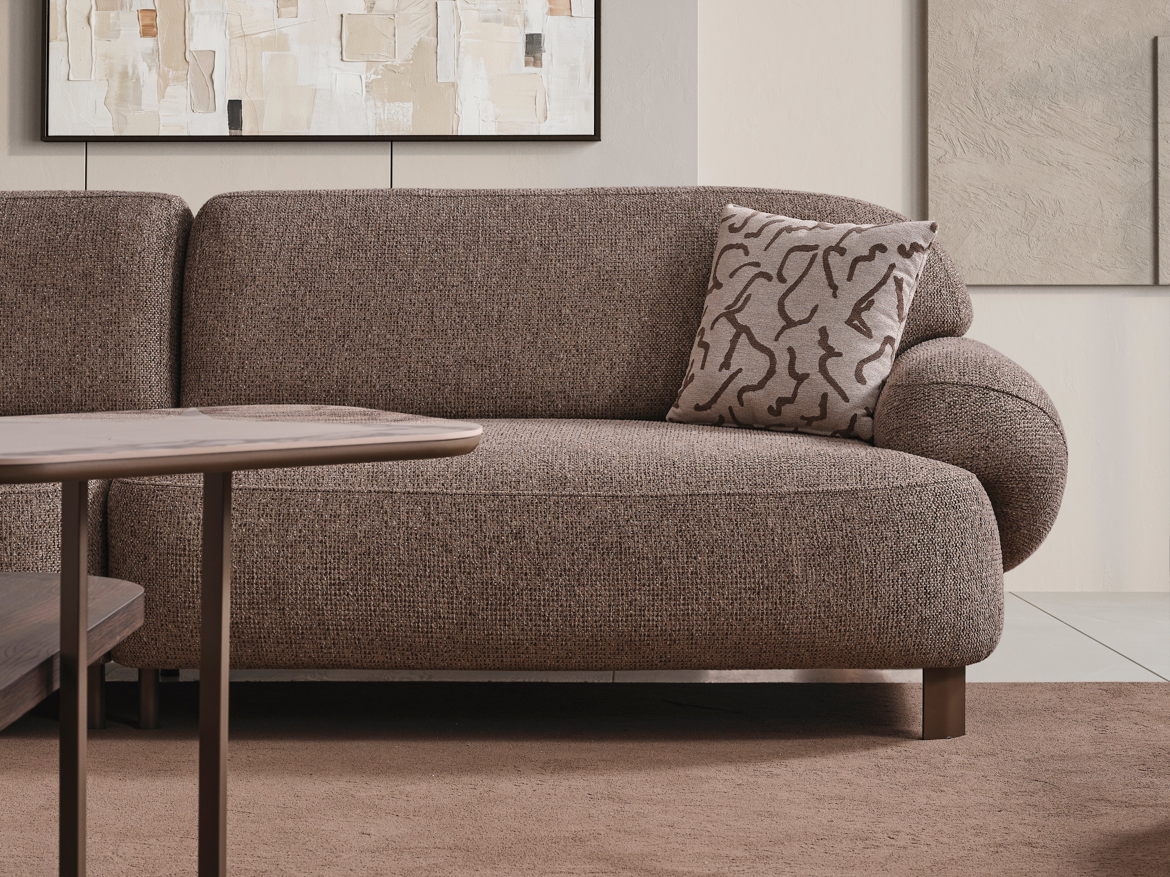 Lotus 3-Seater Sofa (O) by Netline Interiors