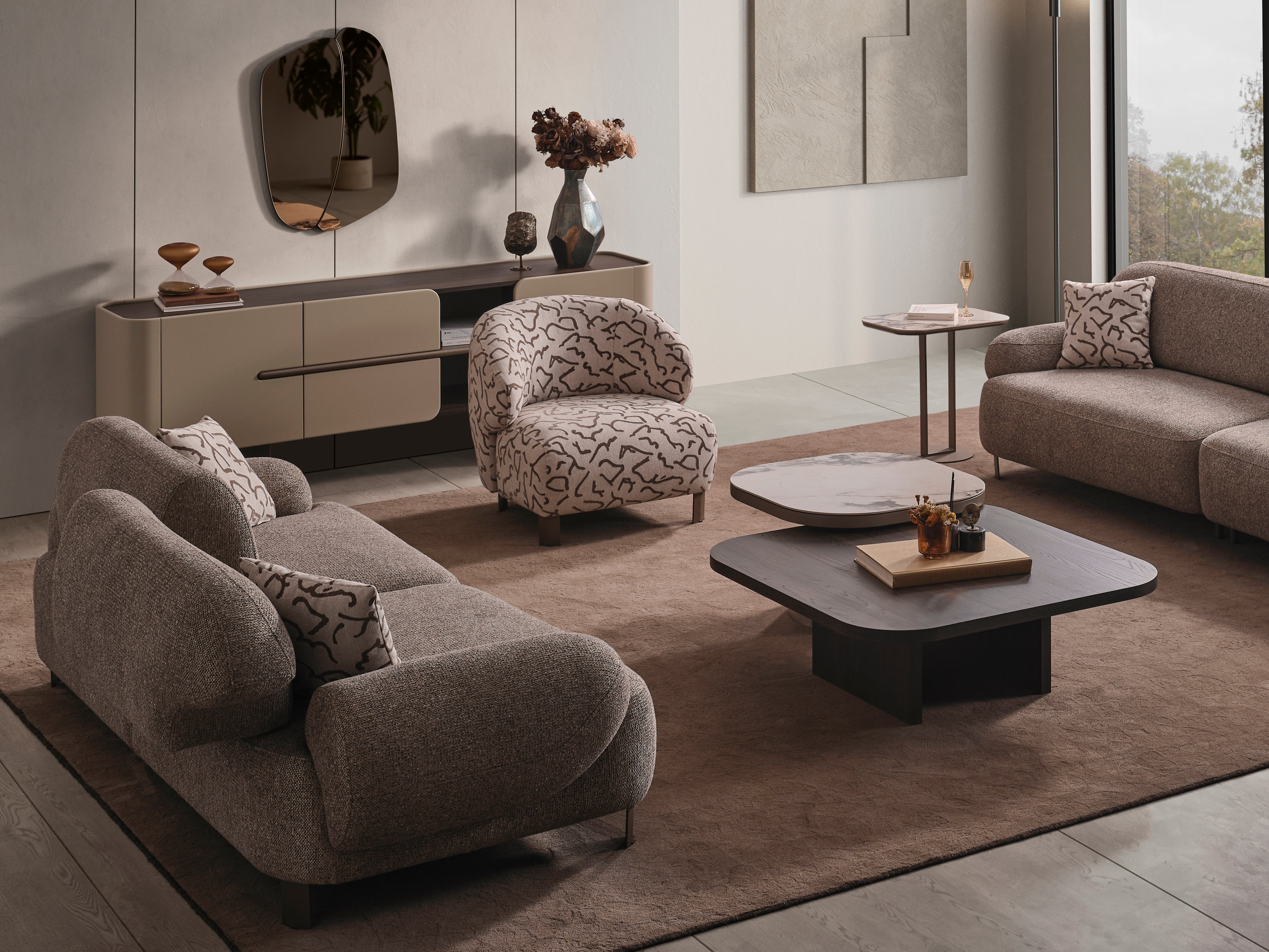 Lotus Sofa Set (O) by Netline Interiors