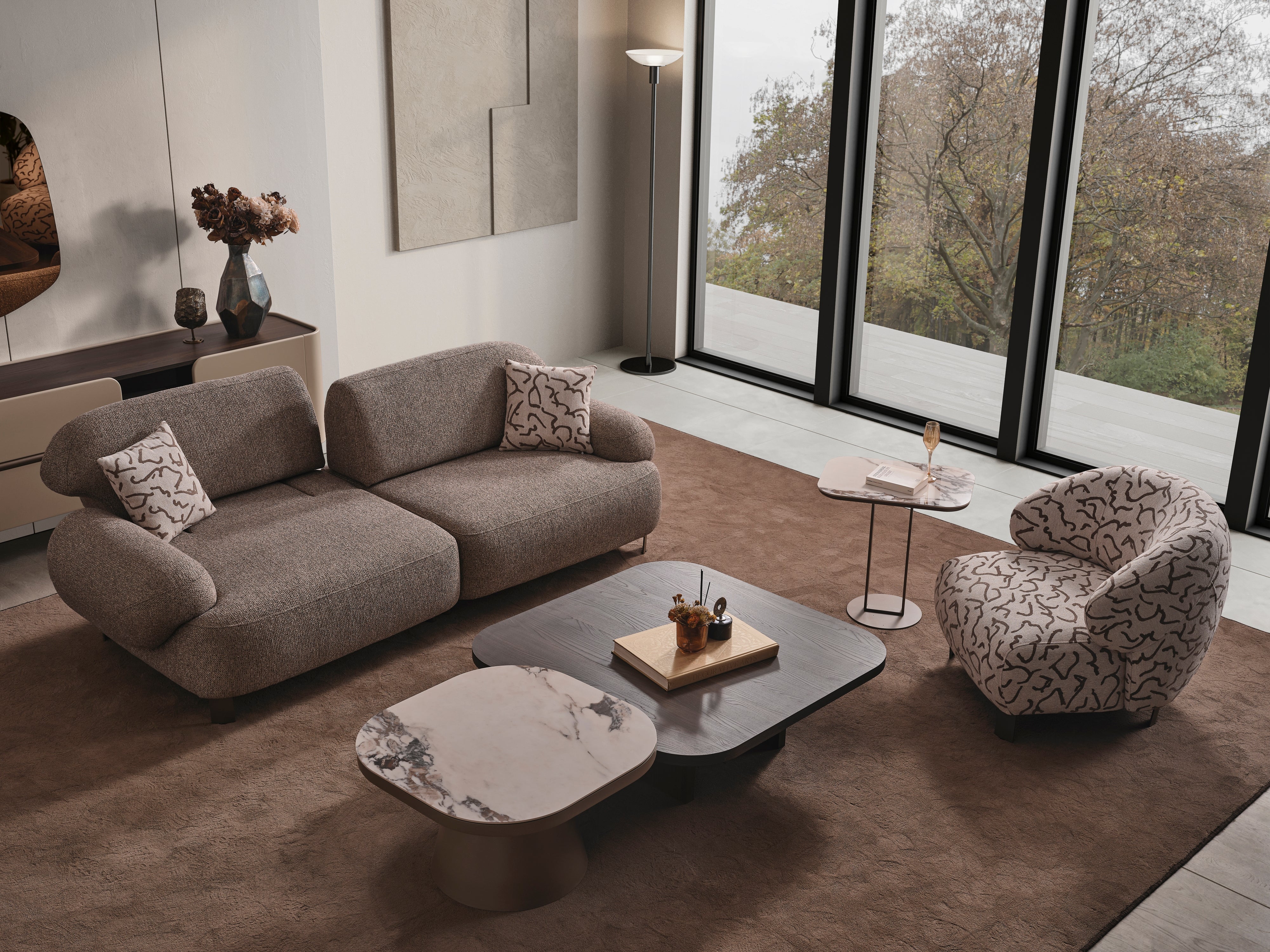 Lotus 3-Seater Sofa (O) by Netline Interiors