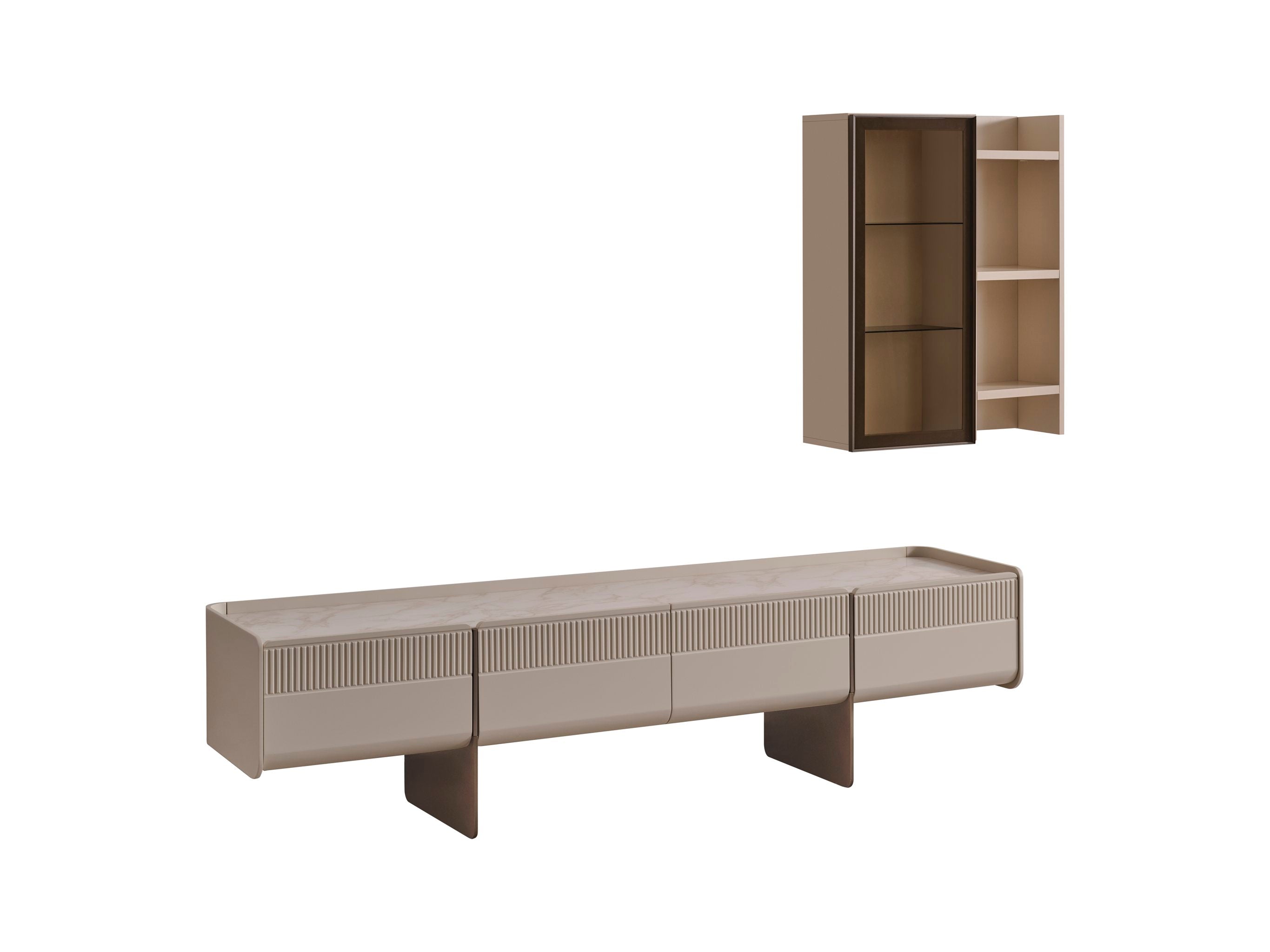 Luna TV Unit (O) by Netline Interiors