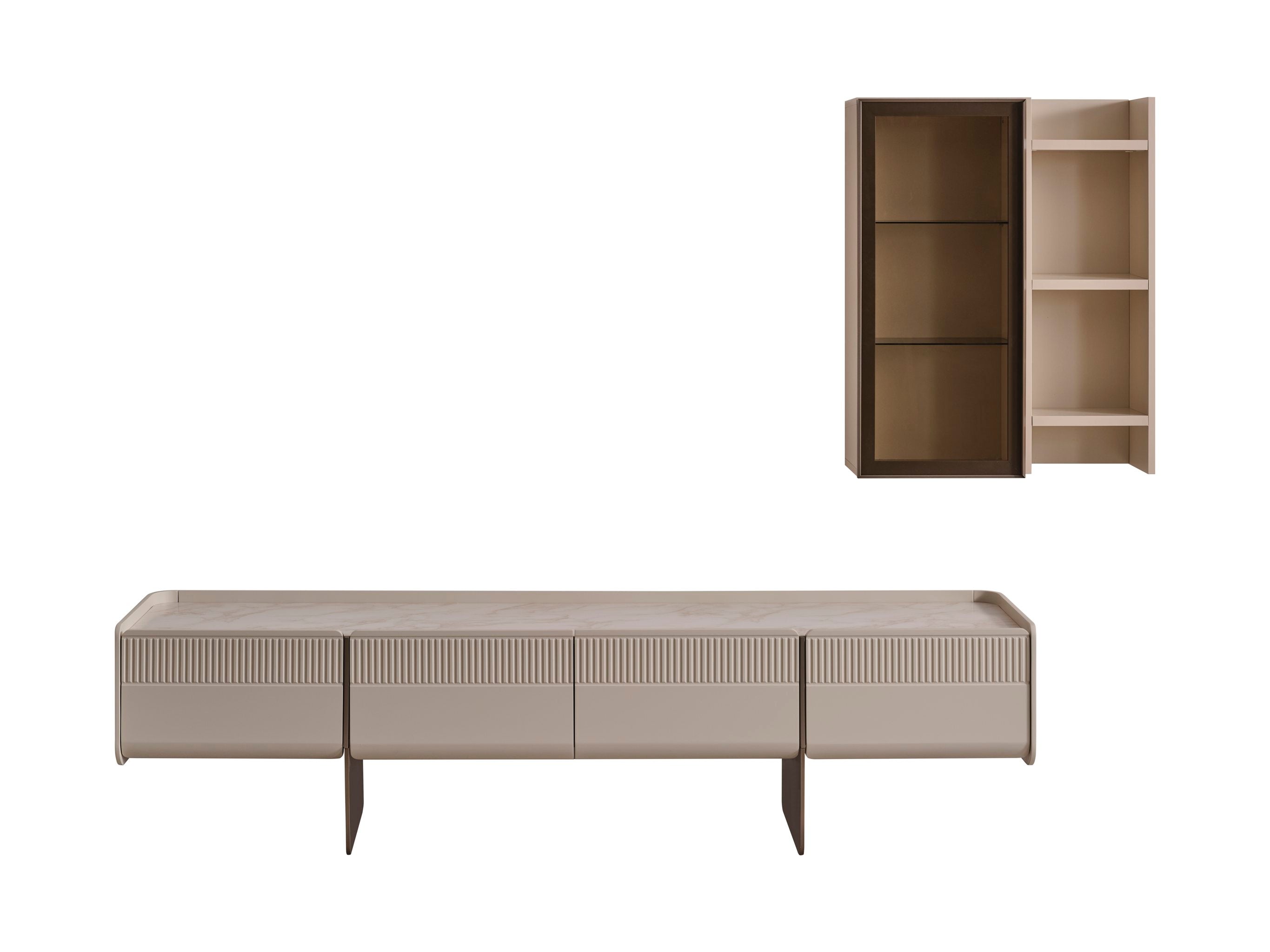 Luna TV Unit (O) by Netline Interiors
