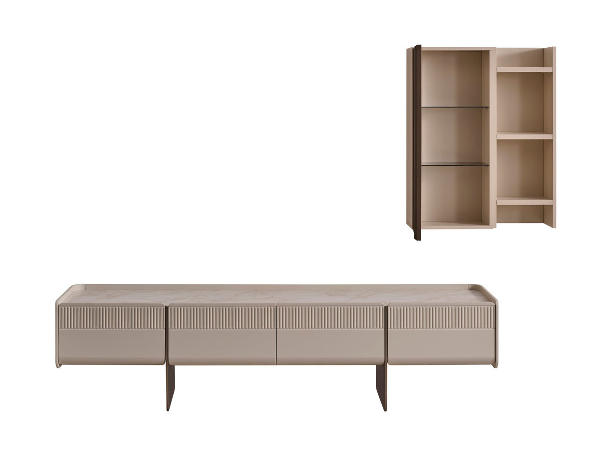 Luna TV Unit (O) by Netline Interiors