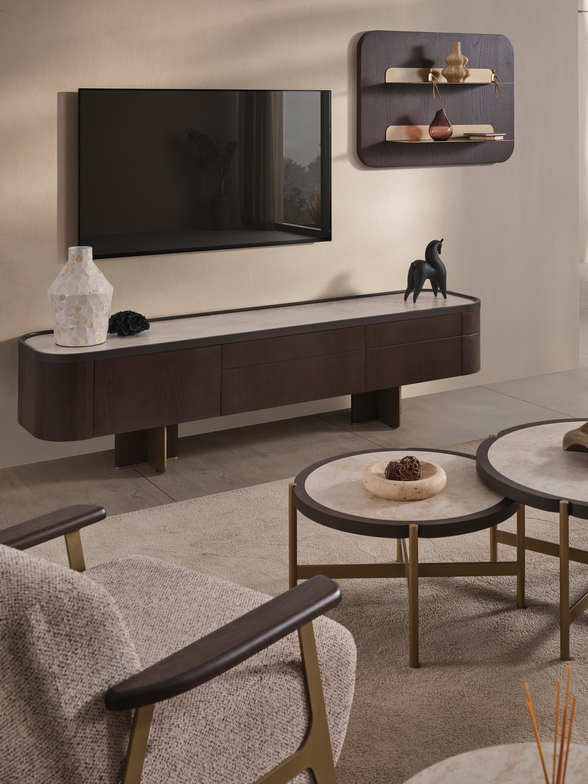 Madrid TV Unit (O) by Netline Interiors