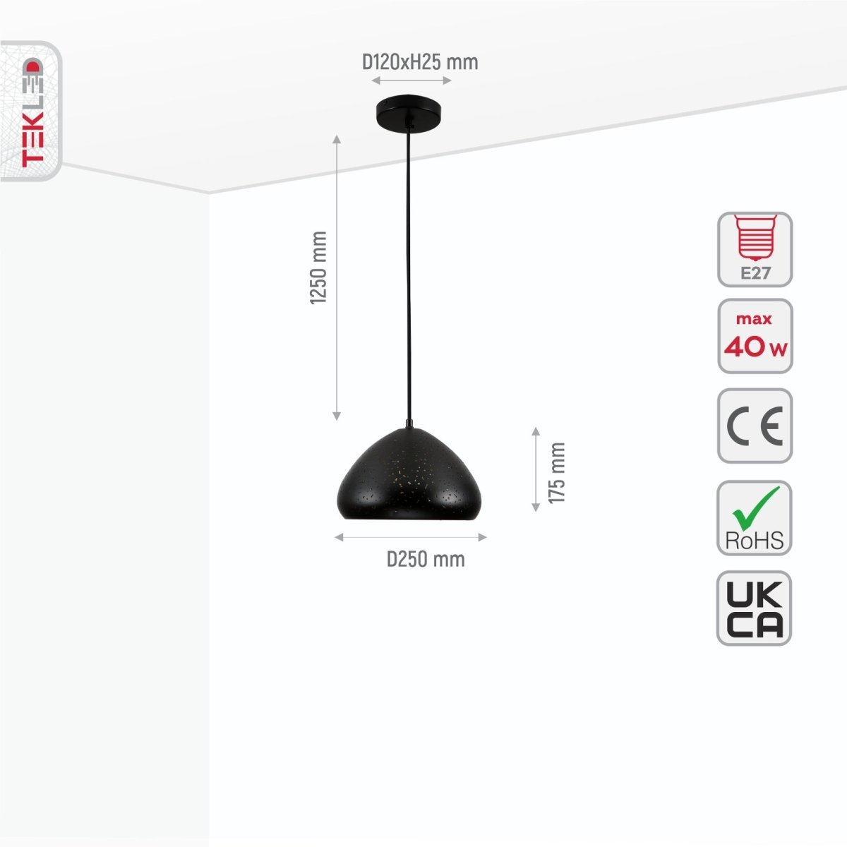 Black gold Moroccan dome pendant light with Milkyway design, E27 fitting, ideal for indoor ceiling lighting by Netline Home Interior.