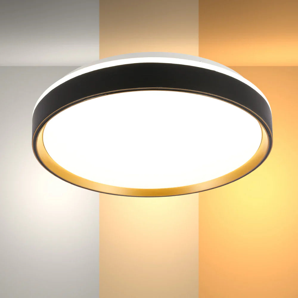 Modern Halo Effect LED Ceiling Light by Netline Home Interior featuring color contrast design and sleek contemporary style.