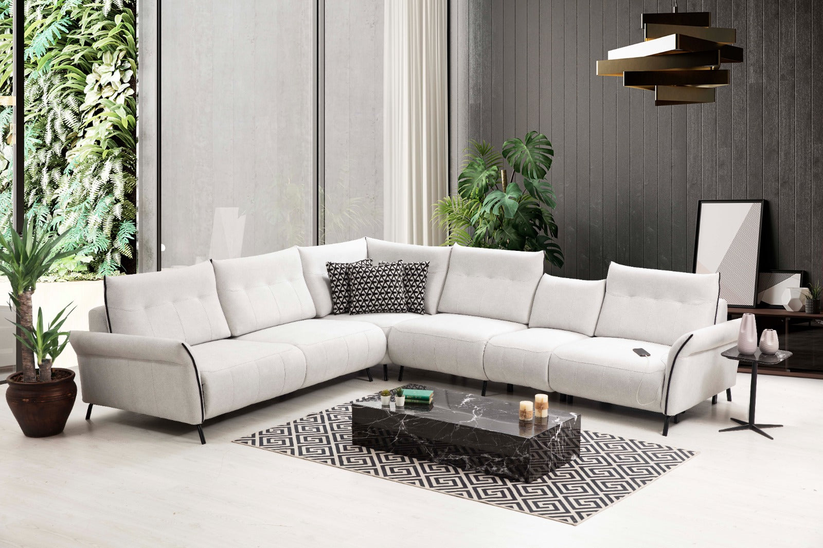 Mozart Corner Sofa by Netline Interiors