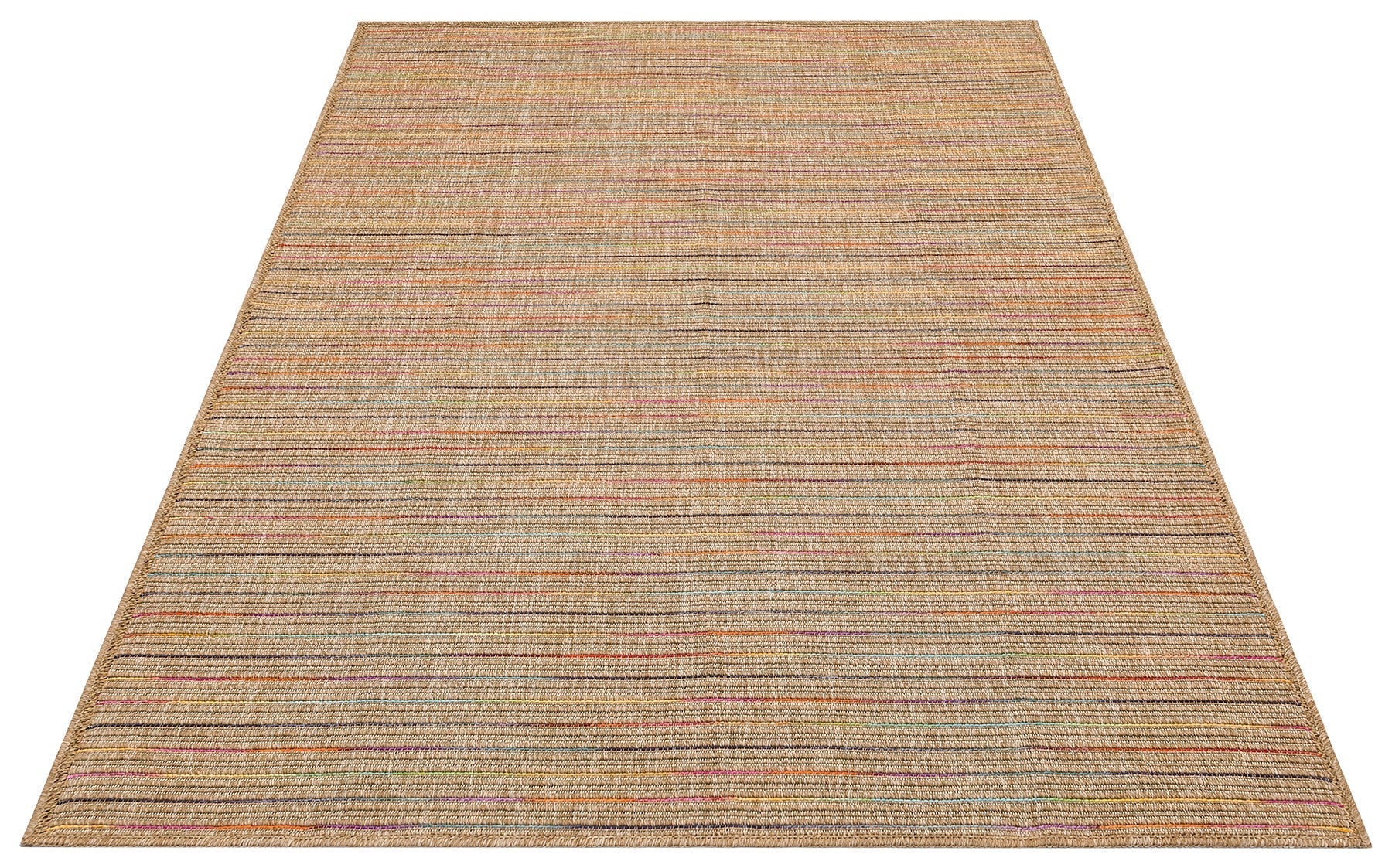 Multicolor Kilim flatweave rug by Netline Home, durable washable area rug with intricate geometric patterns for home decor.