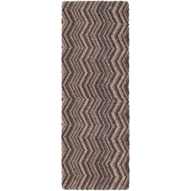 Washable Mat Chevron Design in Multicolour