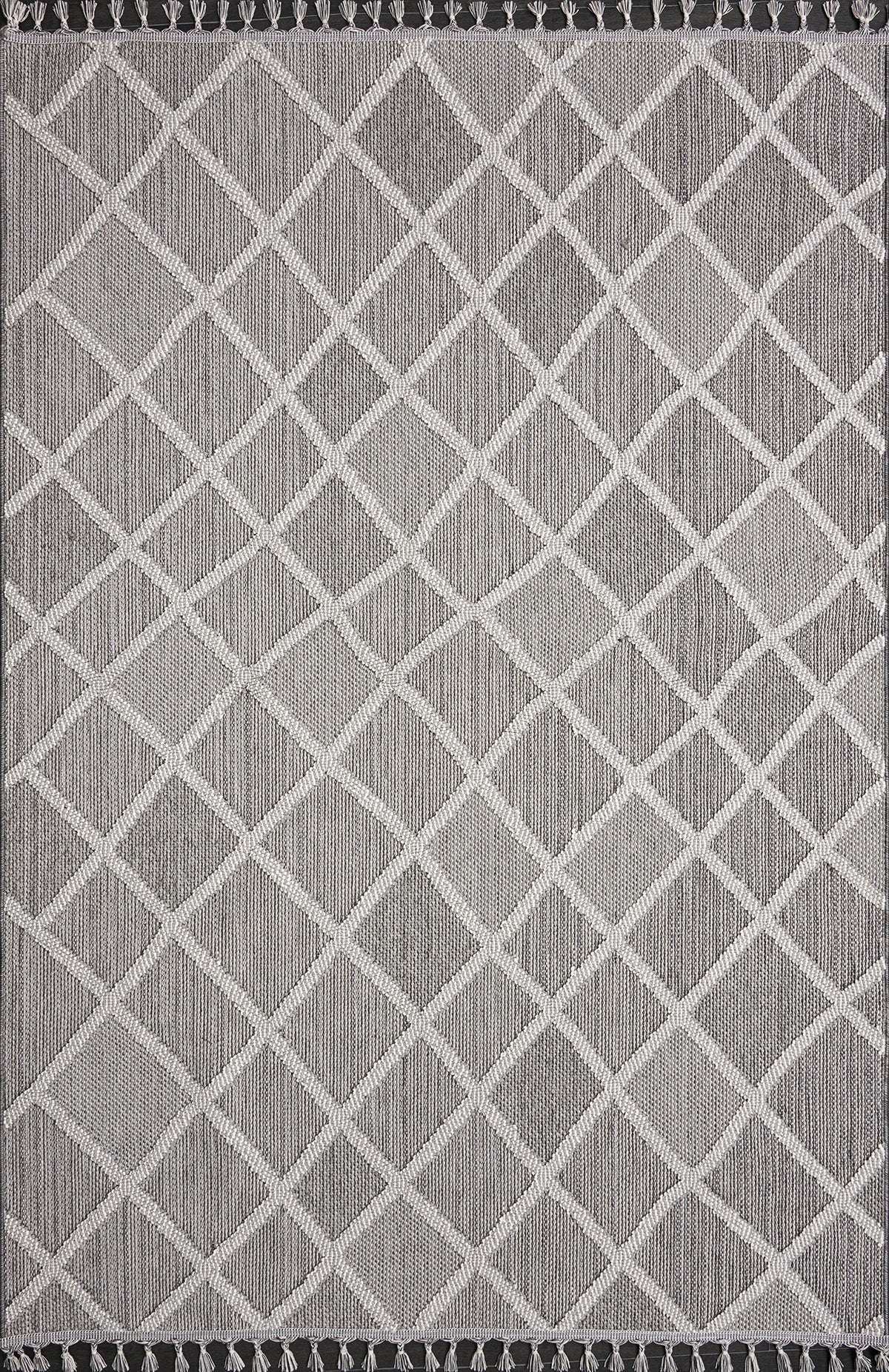 Grey Natura 9964 washable area rug by Netline Home, soft polypropylene, non-shed, durable, ideal for bedrooms, kids' rooms, and entryways.