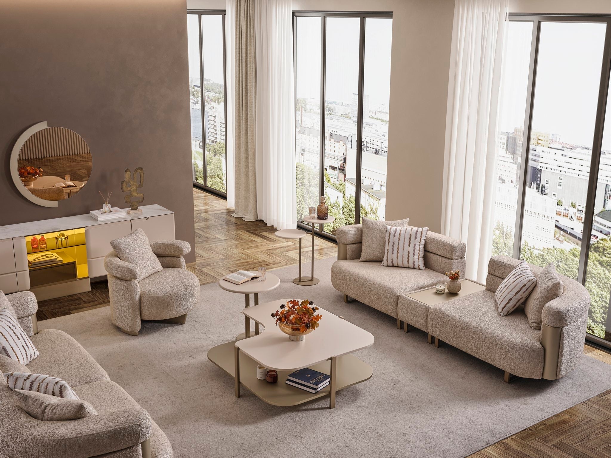 Oslo Luxury Sofa Set by Netline Interiors