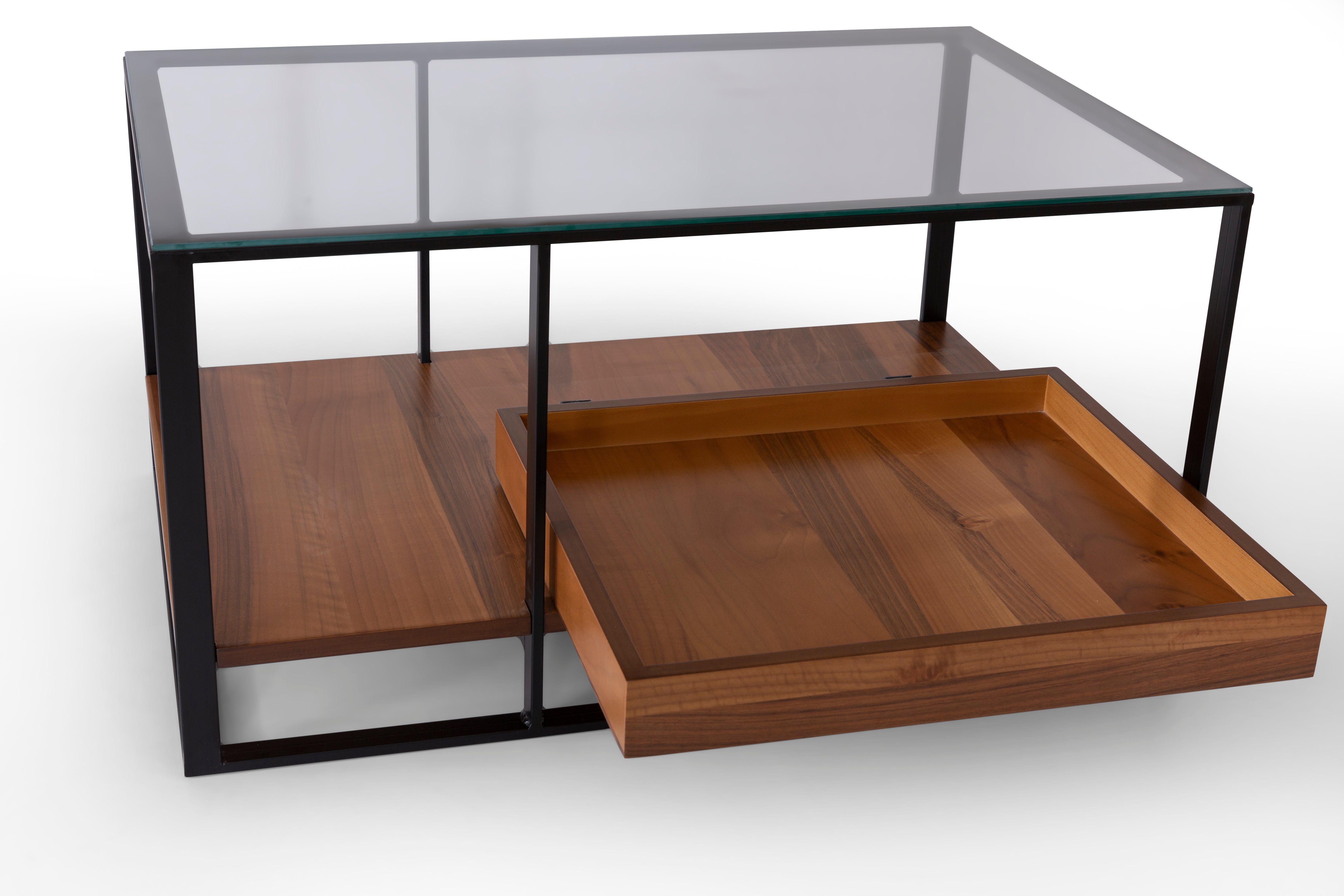 Netline Home Interior Roma coffee table with a sleek wooden top and modern design, perfect for stylish living room accents.