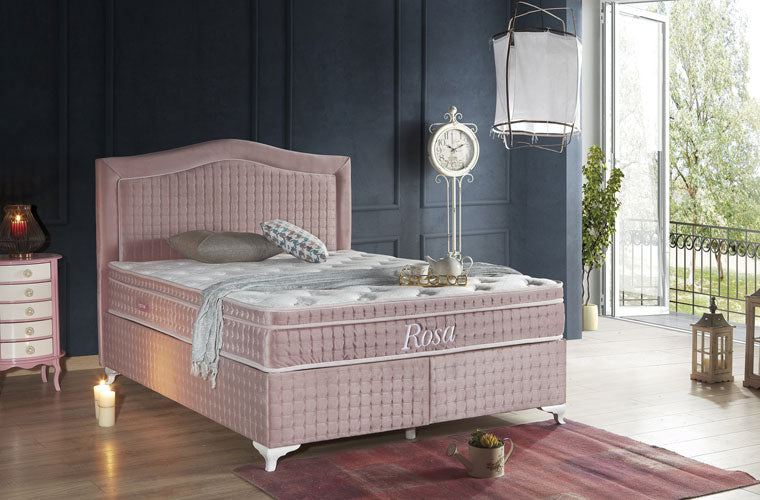 Stylish Rosa Bed Sets by Netline Home Interior featuring a double bed with floral bedding and cozy pillows in a modern bedroom.