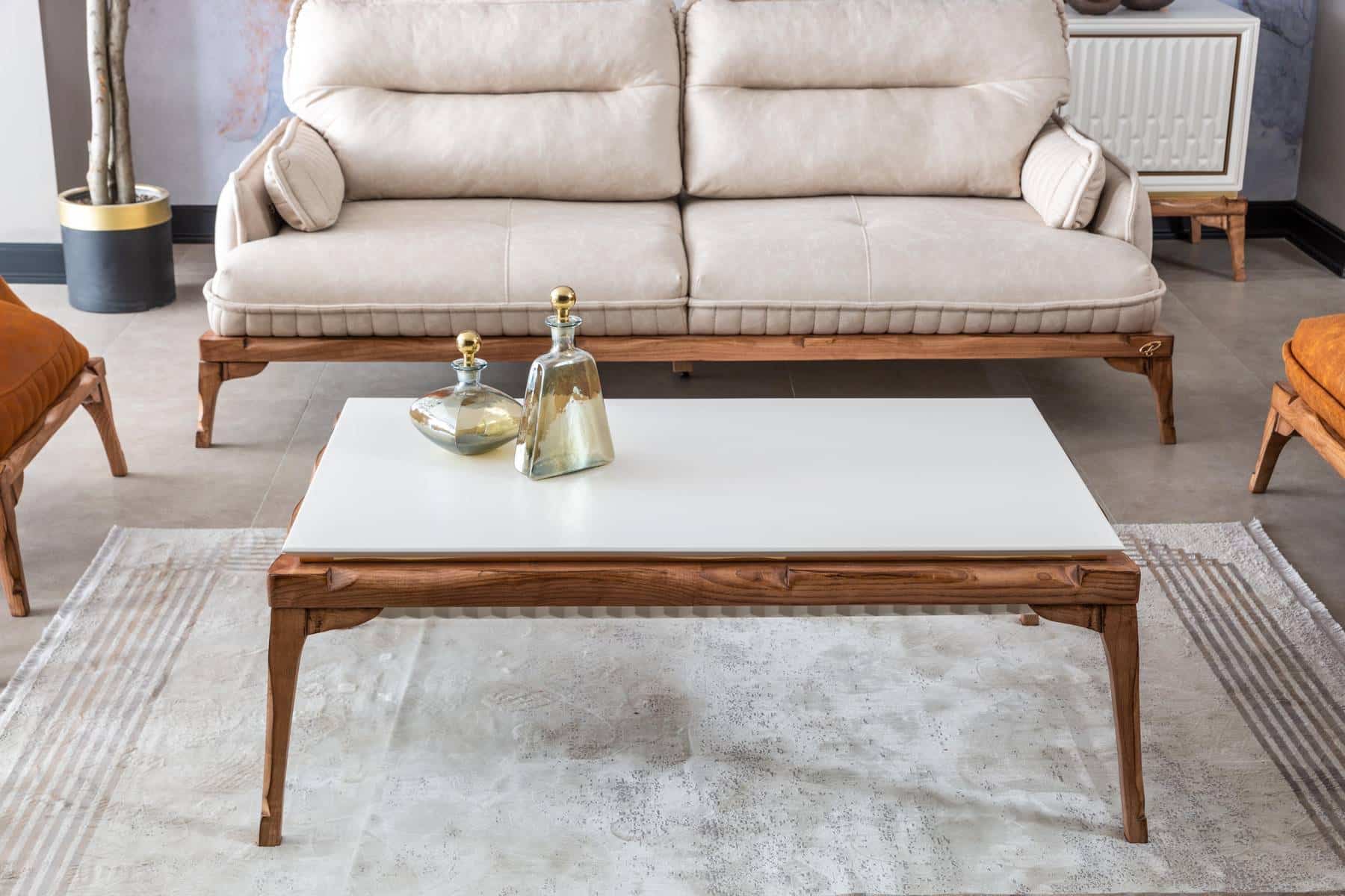 Modern Tetra Mini Dining Table by Netline Home Interior with sleek design and wooden finish, ideal for small dining spaces.