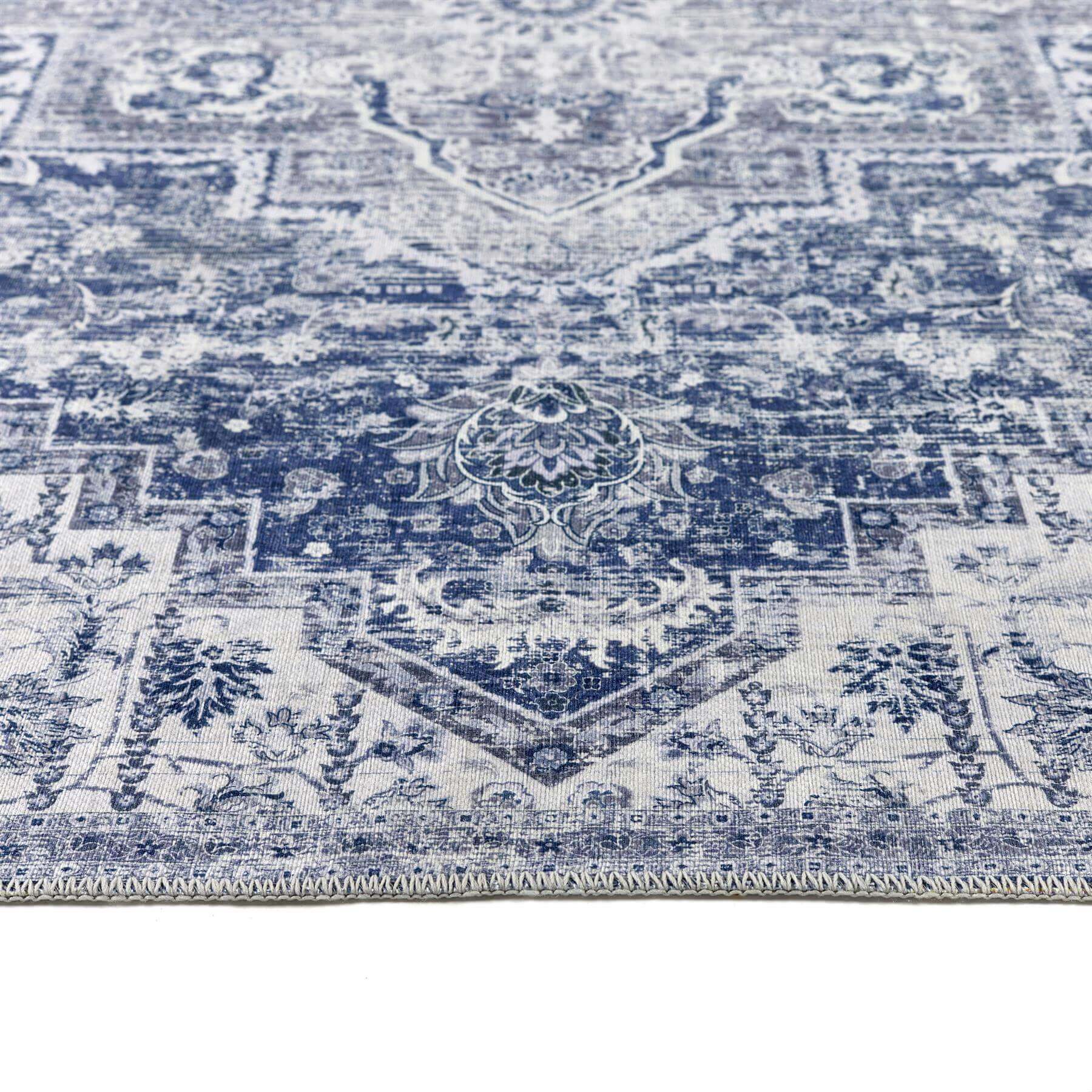 Washable Rug Eterna Blue