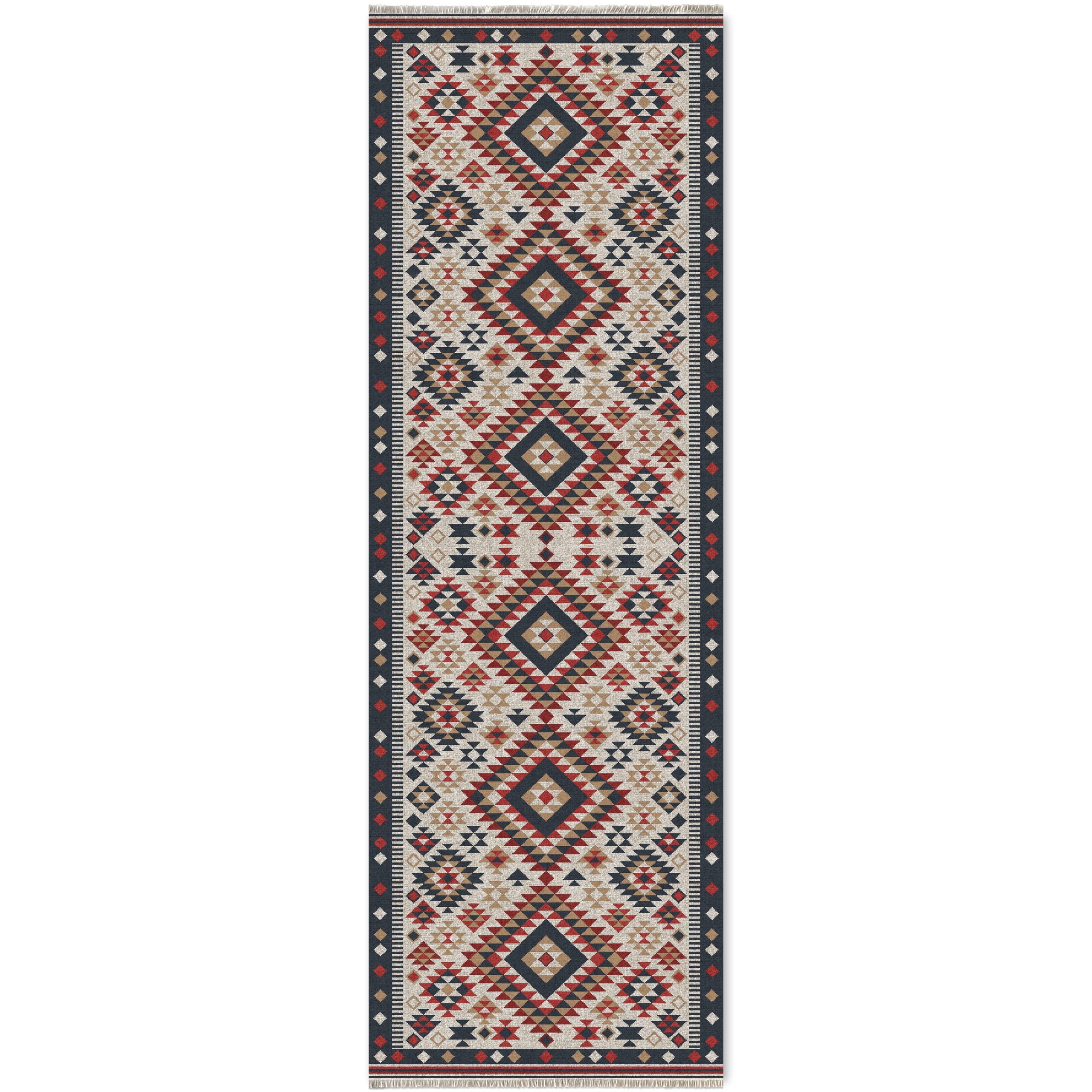 Netline Home Mink Brown Ethnic Classic Machine Washable Chenille Rug Design 450-02 - Gallery Image 6 - Netline Home
